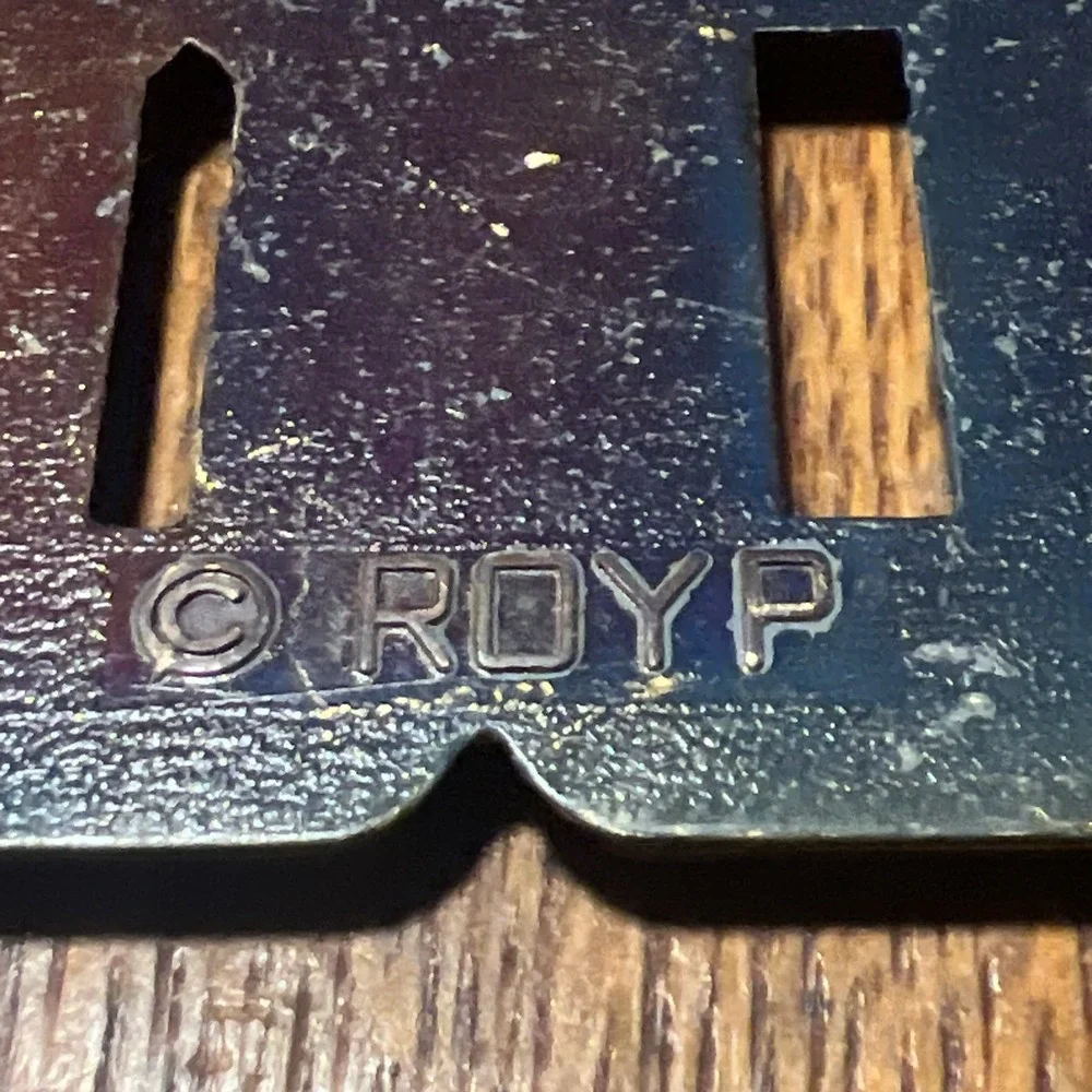Vintage ROYP Solid Brass Name 